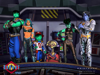 Group people tv screen robot - a tv screen free wallpaper