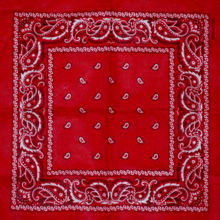 Red bandanna white hearts white - red free wallpaper