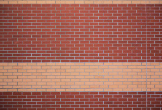 Red brick wall white stripe - beeple free wallpaper
