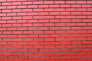 Red brick wall stop sign 2 - alberto burri free wallpaper