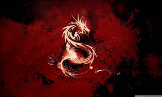Red black dragon tattoo fantasy - dragon art free wallpaper