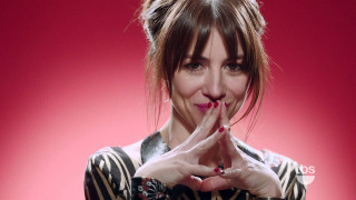 Woman hand gesture red background - a hand gesture free wallpaper