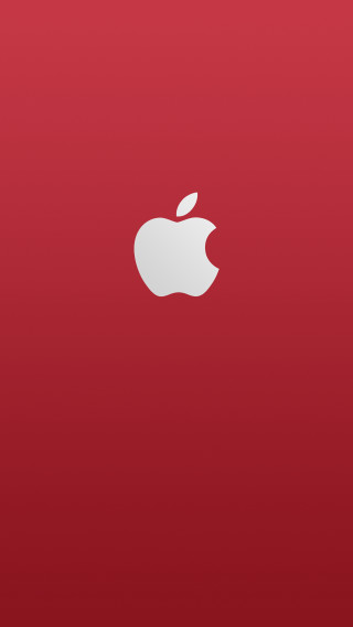 Red apple background minimalist rendering - dahlov ipcar free wallpaper