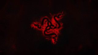 Red snake black background red - snake free wallpaper