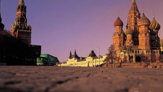 Clocktower building truck bus magical - andrey ryabovichev free wallpaper