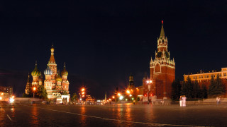City street clock tower night 3 - constructivism free wallpaper