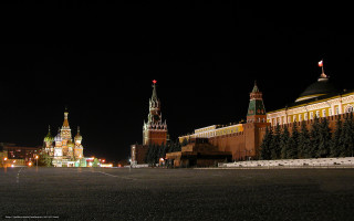 Night city view buildings lights 3 - constructivism free wallpaper