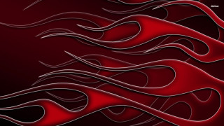 Red background wavy design black - alison kinnaird free wallpaper
