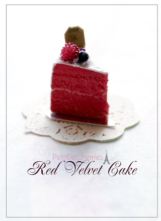 Red velvet cake raspberry corkscrew - a piece free wallpaper