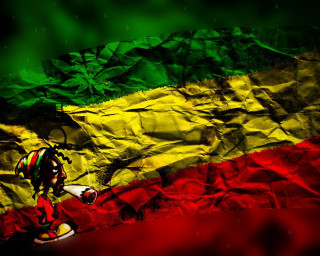Flag soccer ball ground image - the ground in front free wallpaper