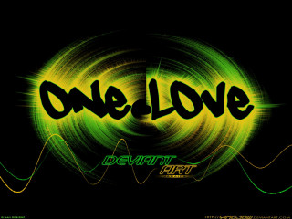 One love graffiti logo swirls - logo free wallpaper