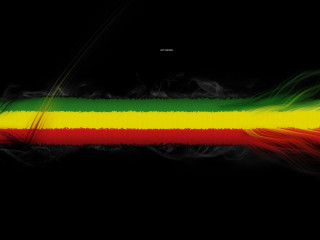 Black background red green yellow - a white line free wallpaper