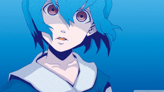 Anime bluehair bigeyes sailoruniform portrait - blue hair free wallpaper
