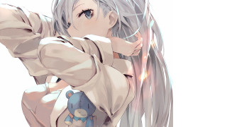 White haired woman stuffed toy - rossdraw global illumination free wallpaper