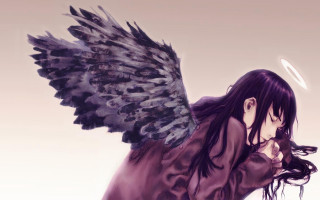 Woman long hair wings body - her body free wallpaper for desktop