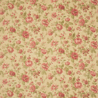 Floral pattern pink roses green - a beige background free wallpaper
