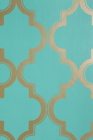 Blue gold wallpaper pattern clock - side and a clock free wallpaper