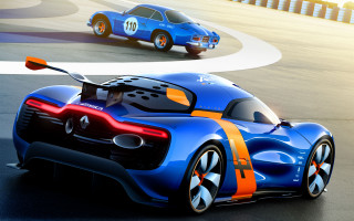 Blue car race track red - a track free wallpaper