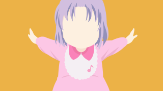 Purple hair pink shirt white - a white beard free wallpaper