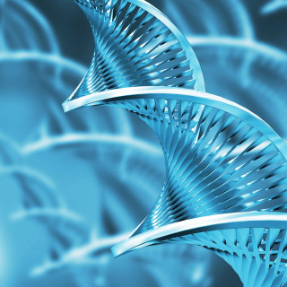 Blue background spiral structure middle - biopunk free wallpaper