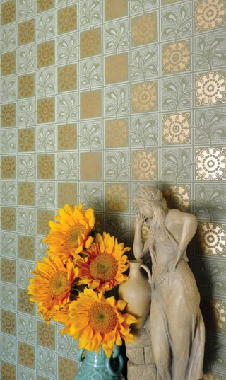 Vase sunflowers statue table wall - a table next free wallpaper