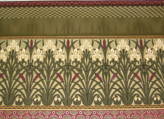 Floral wall clock design decoration - the wall behind free wallpaper