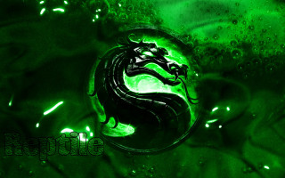 Green dragon water bubbles black - a green dragon free wallpaper