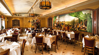 Restaurant mural renaissance scene painting - rembrandt free wallpaper