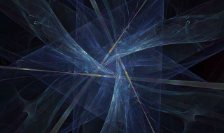 Blue flower black background yellow - a computer free wallpaper