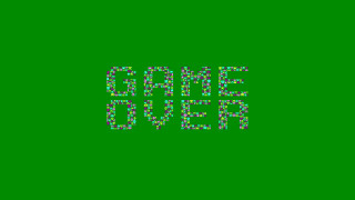 Game over logo pixel black - game art free wallpaper