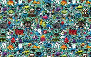 Colorful background stickers fun vibrant - many free wallpaper