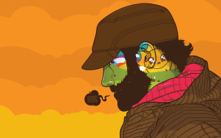 Man beard hat smoking pipe - a beard and a hat free wallpaper