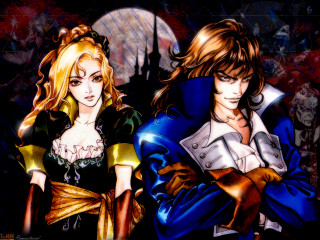Couple full moon castle clock - a couple of people free wallpaper for desktop