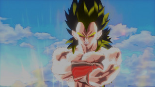 Super saiyan man red shirt - holding free wallpaper