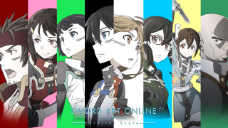 Anime characters multicolored background sword - aguri uchida free wallpaper
