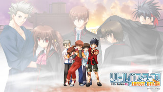 Anime characters cloudy sky buildings - du jin free wallpaper