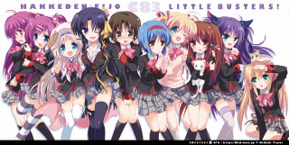 Anime girls long hair short 11 - serial art free wallpaper