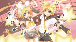 Anime girls musical notes background - musical note free wallpaper