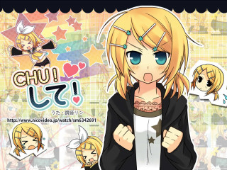 Blonde girl blue eyes anime - a background free wallpaper