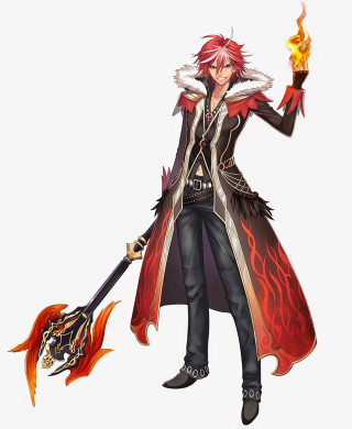 Fire sword flame wand eizan - her hand free wallpaper