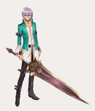 Woman holding sword green jacket - outfit free wallpaper