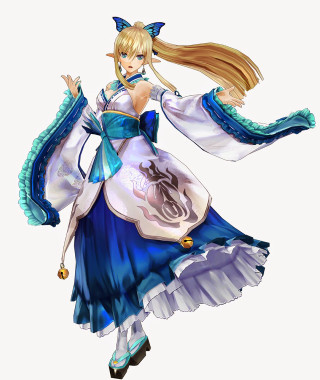 Woman blue white dress sword 3 - a sword free wallpaper