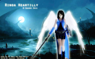 Woman wings sword fantasy lake - inspired free wallpaper