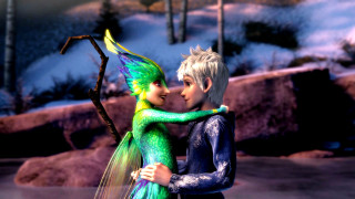 Elves couple forest snow trees - the ground and trees free wallpaper