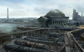City large building pipes water - pipe free wallpaper