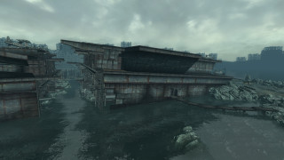 River bridge building cloudy sky 2 - cloudy free wallpaper