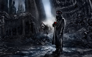 Man trench coat dark city - a man in a trench coat free wallpaper