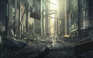 City street debris person sign - craig mullins free wallpaper