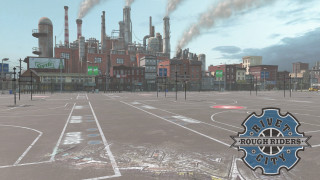 Industrial area smoke factory stacks - industrial free wallpaper
