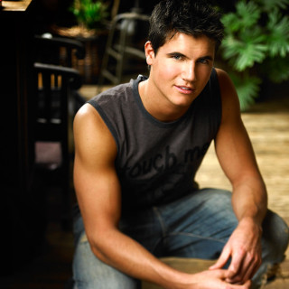 Man sitting wooden floor planter - dan scott free wallpaper
